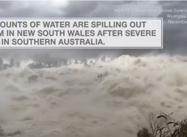 @weatherchannel: Wild footage shows billions of gallons of water being released from a dam in southern Australia after recent flooding: