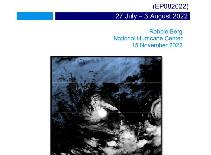 @NHC_Pacific: The Tropical Cyclone Report for Tropical Storm #Georgette (July 27-August 3, 2022) has been posted on the NHC website: