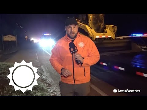 Storm surge from Hurricane Nicole rips apart roads | AccuWeather