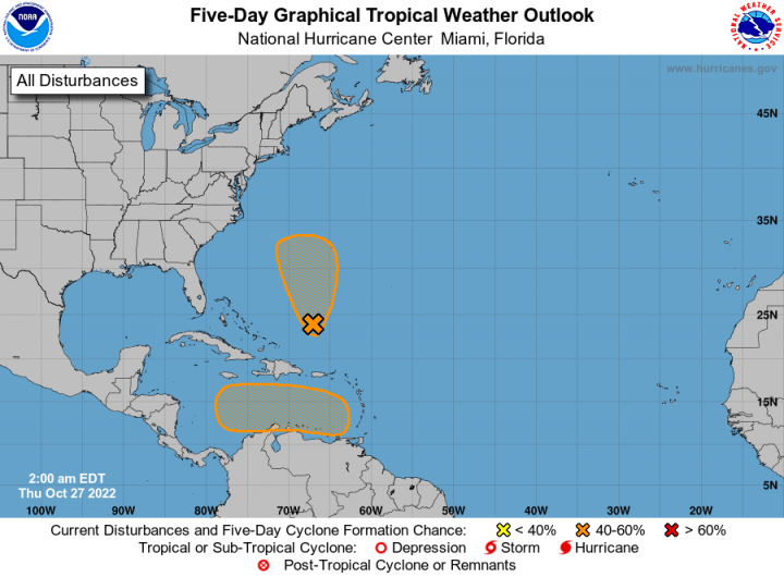 Tropical update: Two disturbances could develop into named storms – The Washington Post