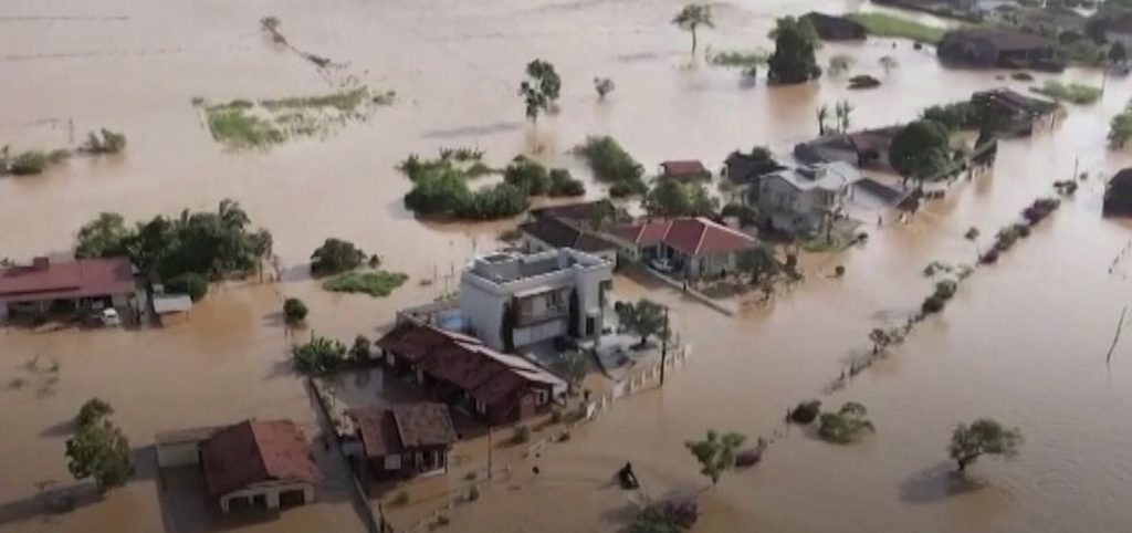 Drone footage shows deadly flooding in parts of Brazil – BBC