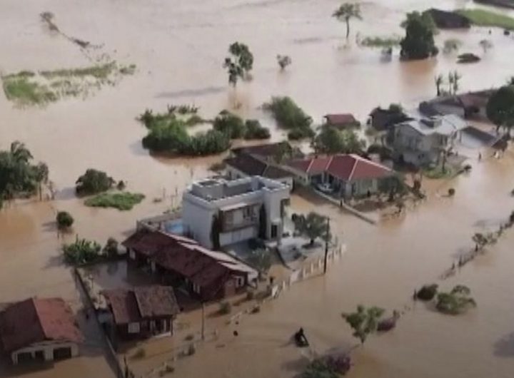 Drone footage shows deadly flooding in parts of Brazil – BBC