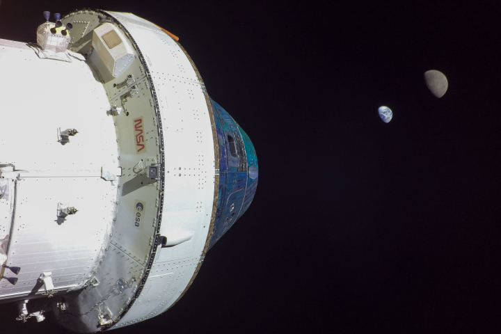 Orion Views Earth from Afar