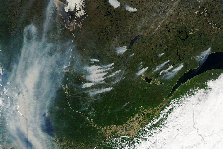 Fires Burn Across Quebec