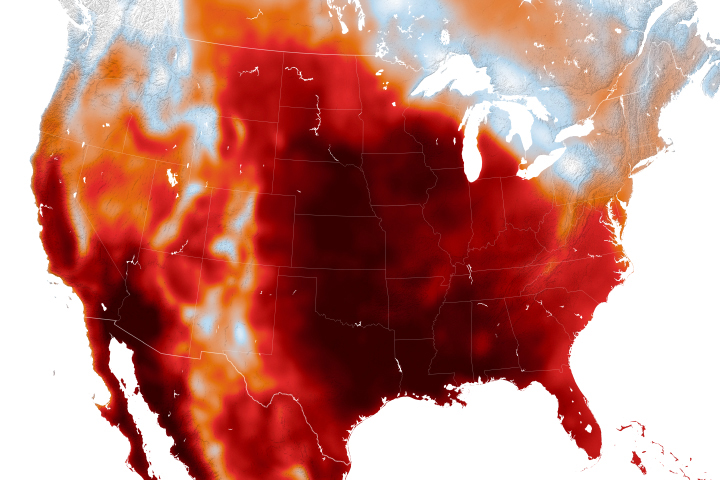 Heat Dome Descends on Central U.S.