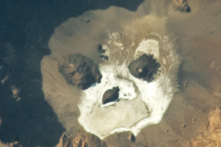 A Ghostly Face in the Rock