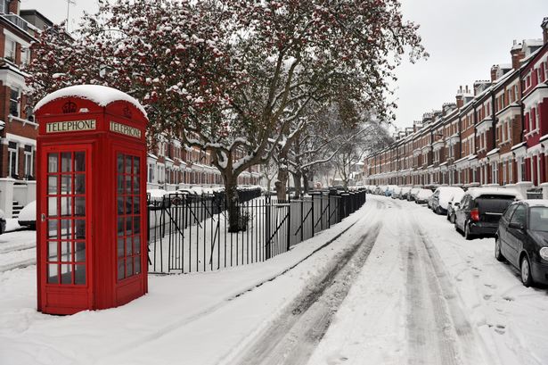 New London weather map shows how soon snow could hit city