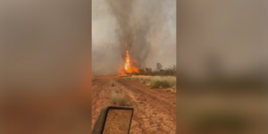 Watch as massive ‘firenado’ whips across burning Australian farmland