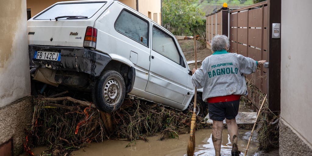 Storm Ciarán’s record rains trigger deadly flash flooding in Italy