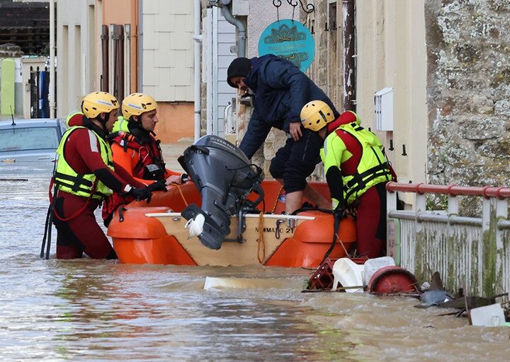 7 injured as storm-swollen rivers bring flooding to northern France