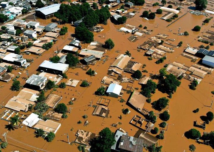 Days of torrential rain in Brazil causes deadly flooding, displacing thousands