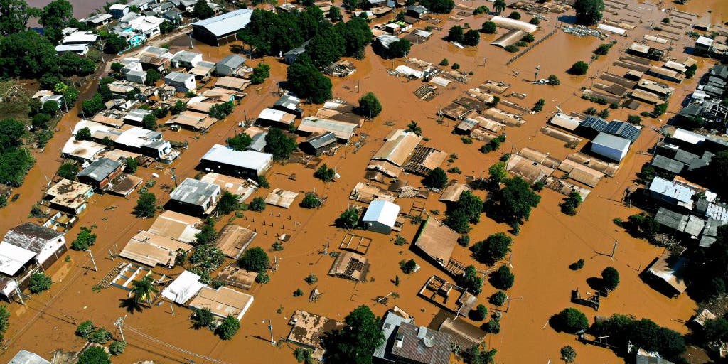 Days of torrential rain in Brazil causes deadly flooding, displacing thousands