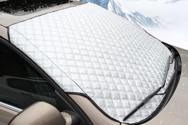 Car windscreen cover that stops ice forming and can be delivered by tomorrow as ice warning issued