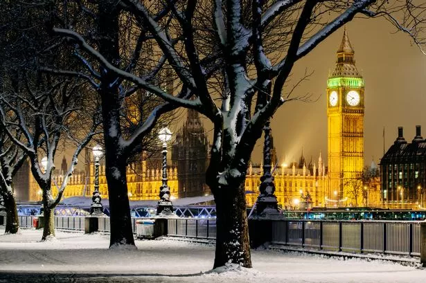 London set for another freeze as forecasters show huge snow cloud hitting the capital