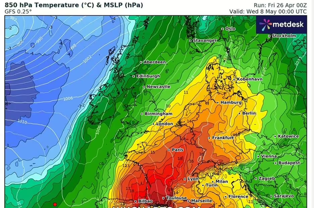 ‘Iberian plume’ to bring 23C heat to Britain as maps show when it will hit