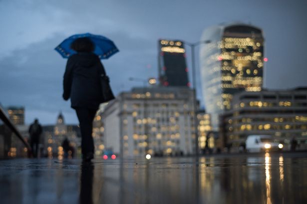 London weather for the week including heavy rain and thunderstorms