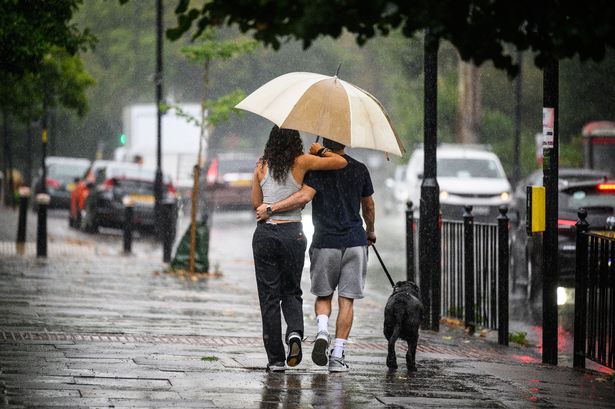 Met Office weather map shows thunderstorm warning with flood risk hitting half of London