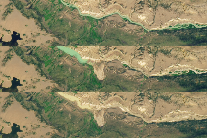 Chilcotin River’s Landslide Lake Begins Draining