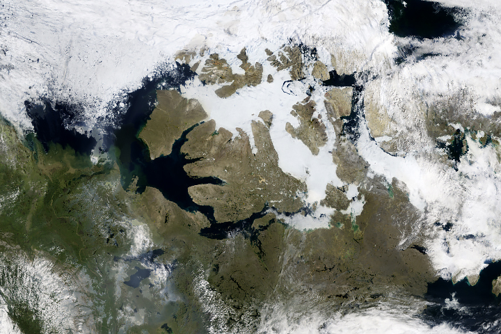 Sea Ice Chokes the Northwest Passage