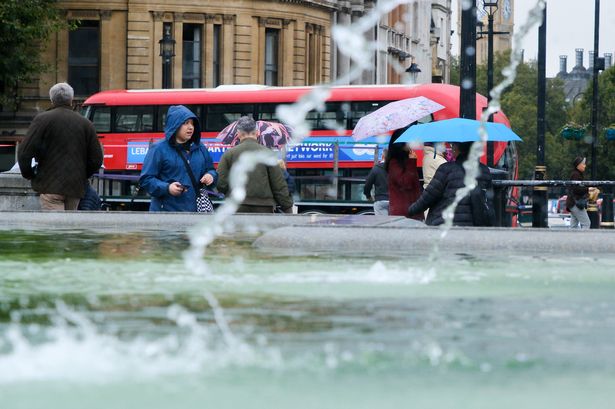 New Met Office map shows just how lucky London will be as huge deluge of rain heading to UK