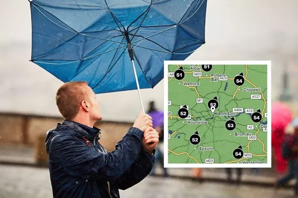 Day-by-day London weather forecast as 53mph wind gusts set to hit capital