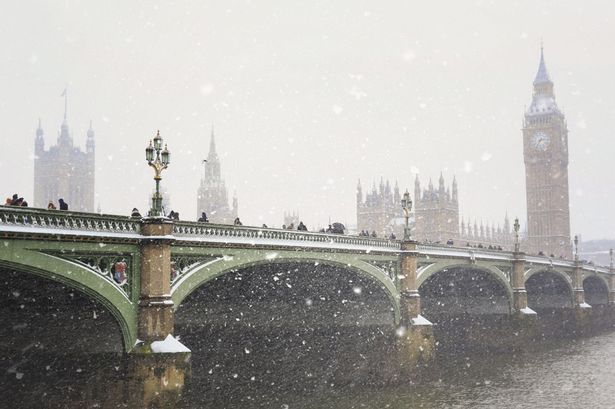 New Met Office weather map shows 50% chance of snow in London next week