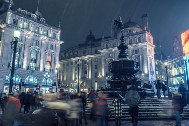 London forecast shows 2 days when BBC Weather says sleet will fall