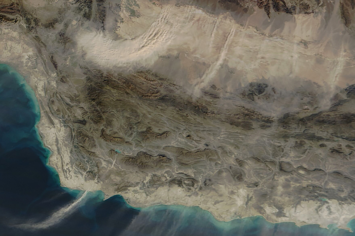 Desert Dust Streams from Iran