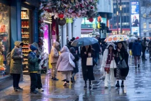 Met Office forecasters predict wet and windy weather until the end of the month