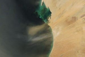 Colorful Dust Over Mauritania