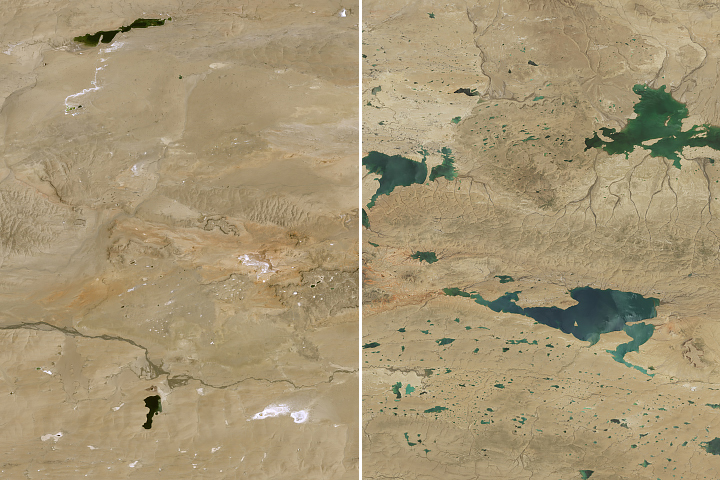 A Proliferation of Lakes on the Tibetan Plateau