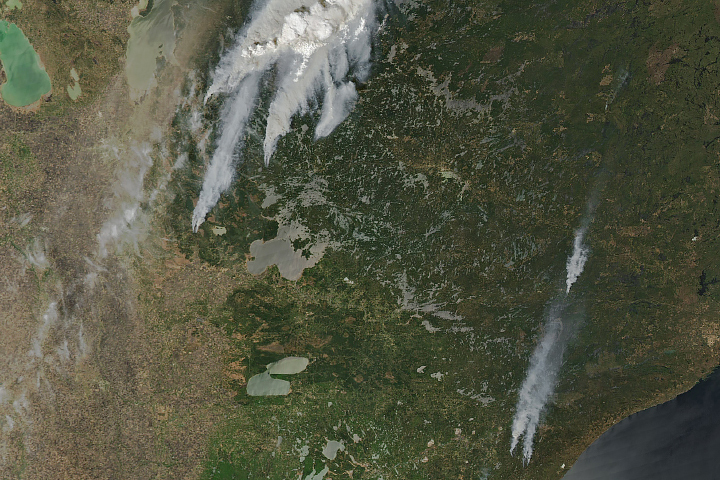 Fires Erupt in North American Forests