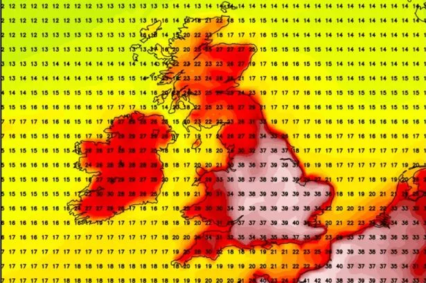 London weather map shows exact day sweltering 40C heatwave will hit