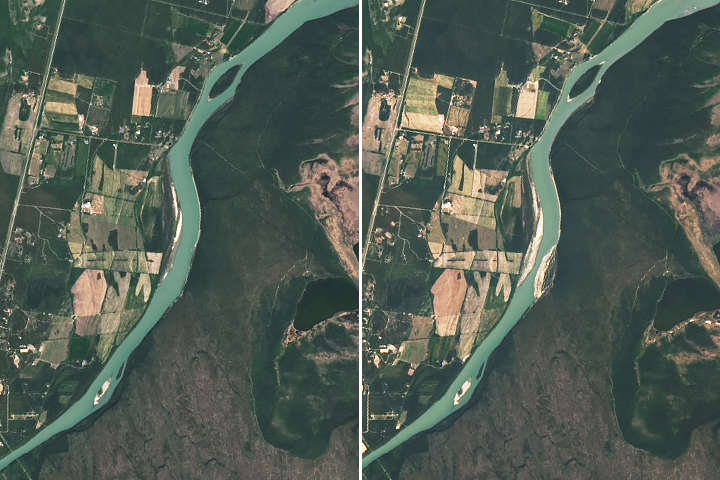A Slumping Slide Into the Yukon River