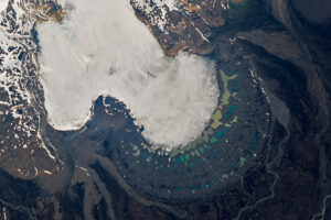 Múlajökull Glacier and Its Palette of Lakes
