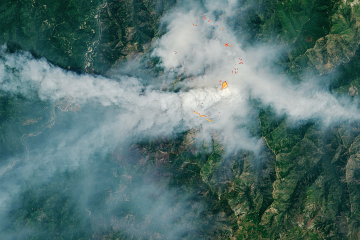 Wildfire Smoke Billows Over Northern California