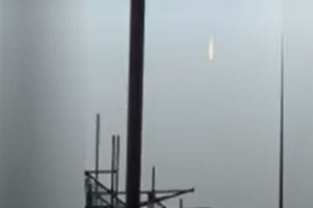 WATCH Eerie footage shows mystery object falling from sky in South London