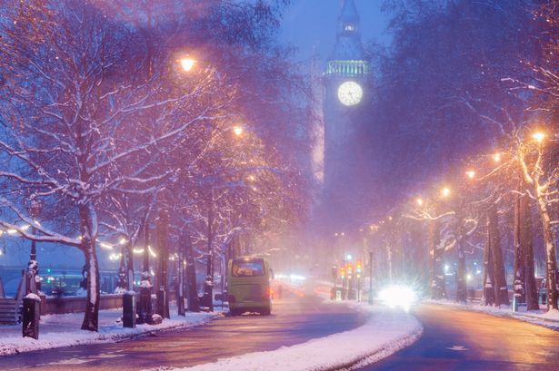 Met Office issues snow and ice yellow warning in London