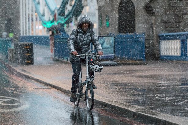 BBC Weather forecasts exact dates 5 days of sleet to fall over London