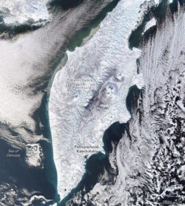 Snow Buries Kamchatka