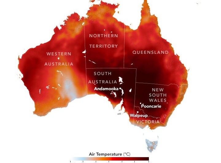 Summer Heat Hits Southeastern Australia