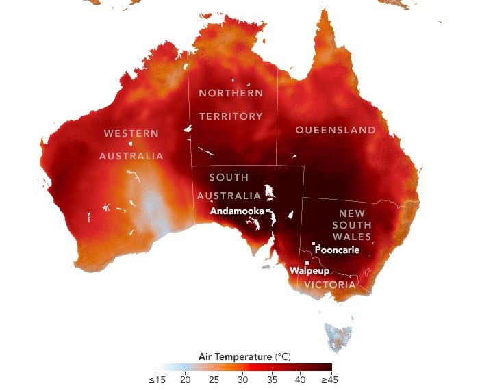 Summer Heat Hits Southeastern Australia