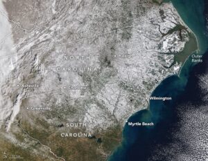 A Winter Blanket Covers North Carolina
