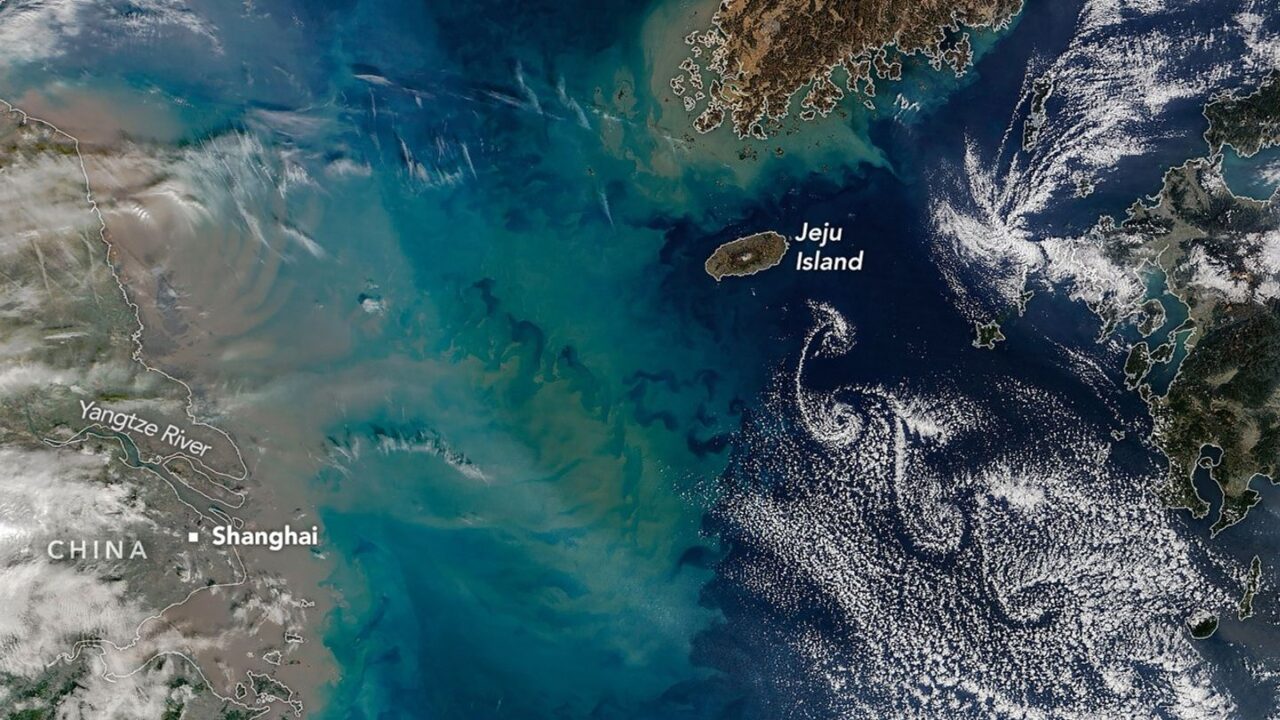 Showy Swirls Around Jeju Island