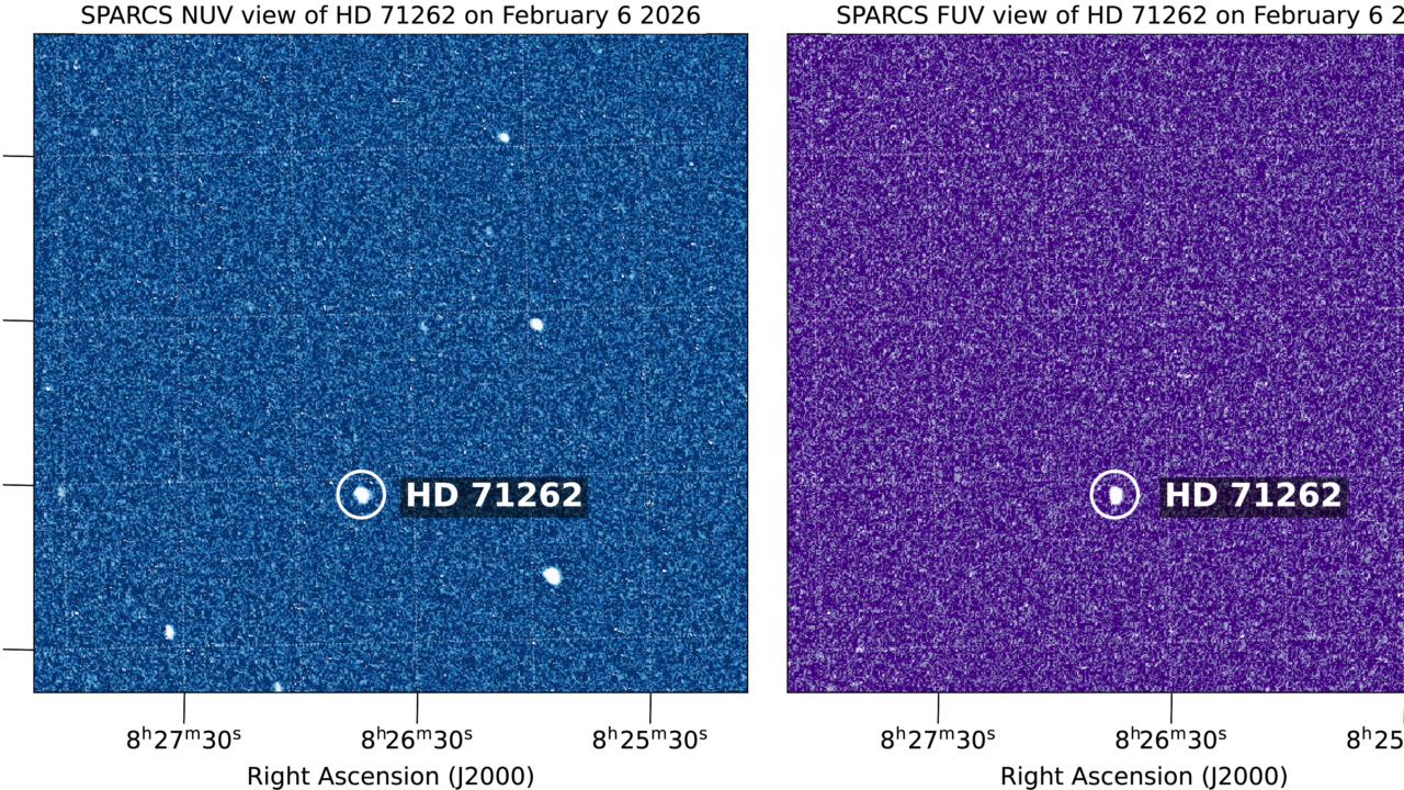 SPARCS CubeSat ‘First Light’ Images