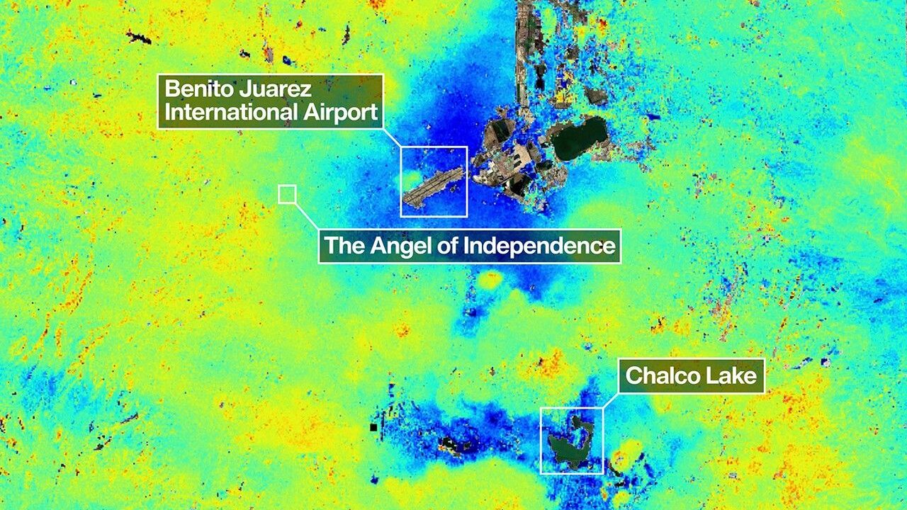 US-Indian Spacecraft Captures Mexico City Subsidence