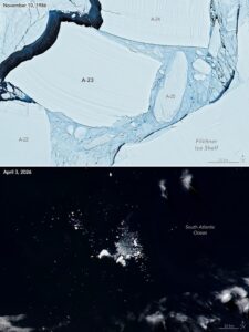 Megaberg Ends Its Long Odyssey at Sea