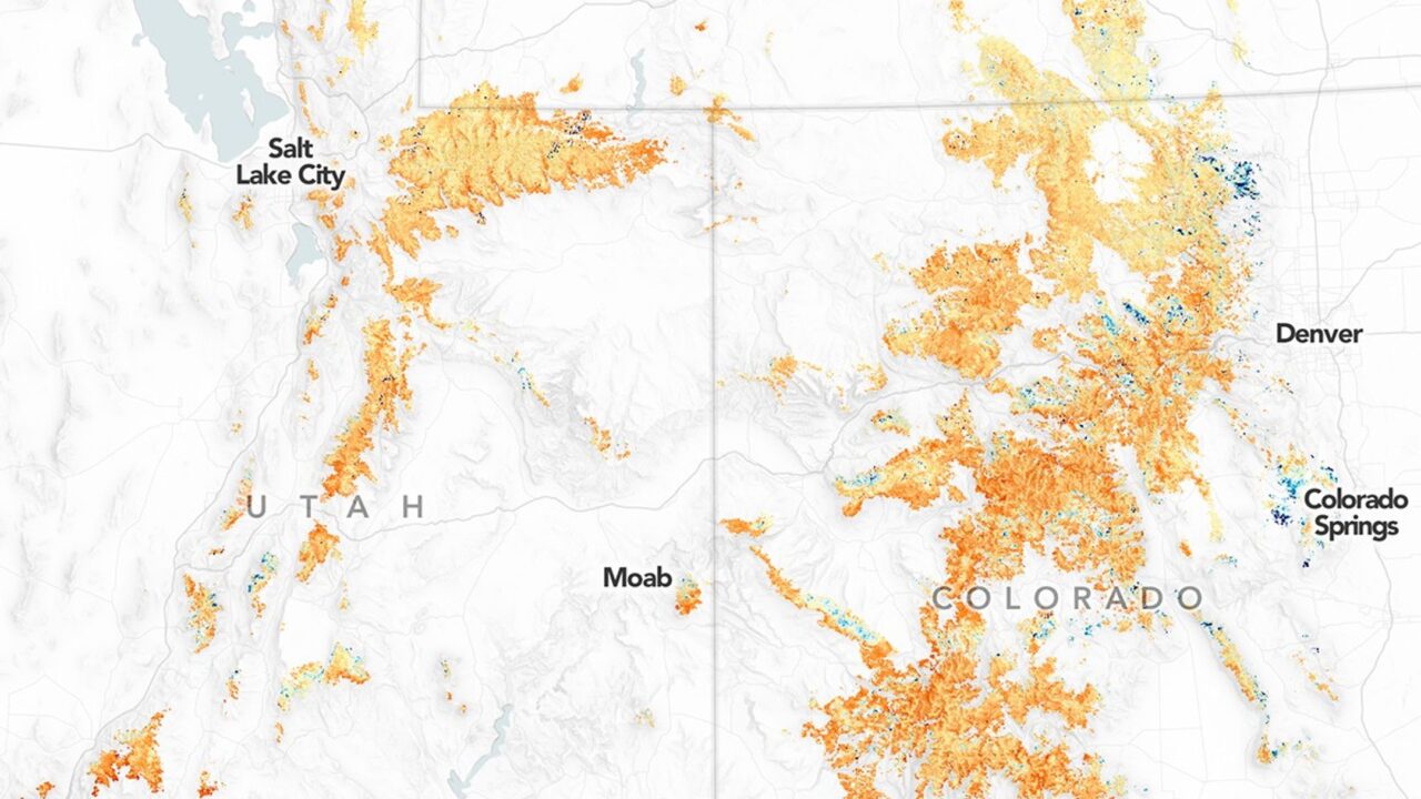 Snow Is Scarce in the Upper Colorado Basin