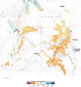 Snow Is Scarce in the Upper Colorado Basin