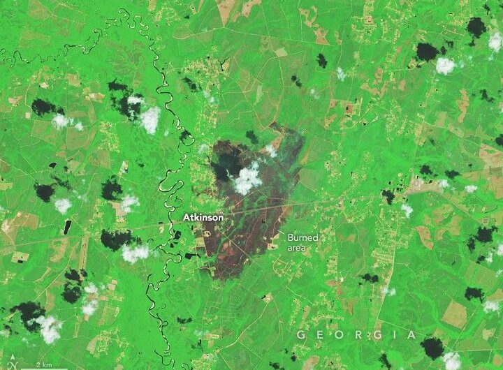 Fires Rage in Georgia